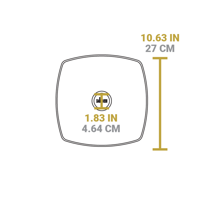 Lodge 10.5 Inch Square Glass Lid