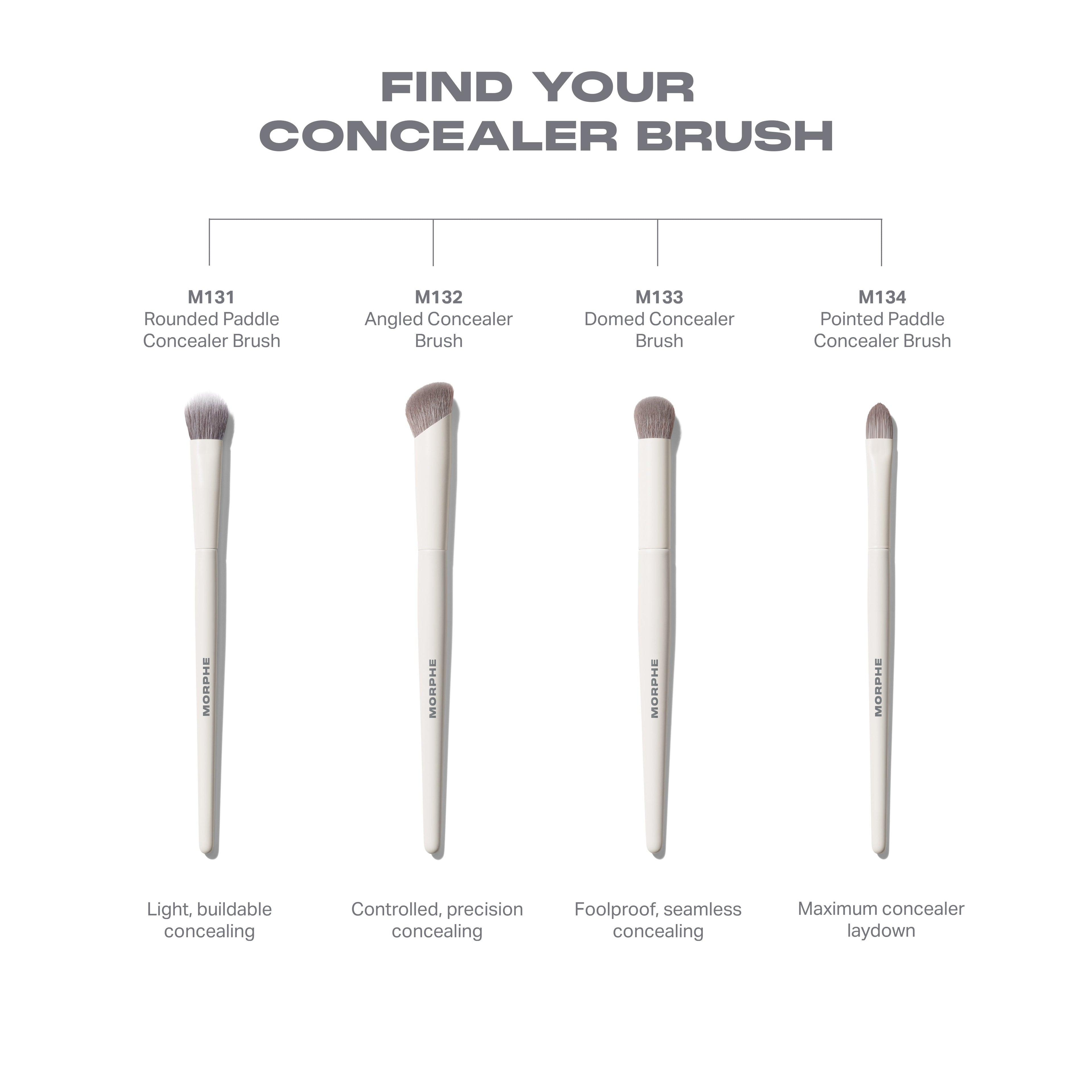 M133 Domed Concealer Brush