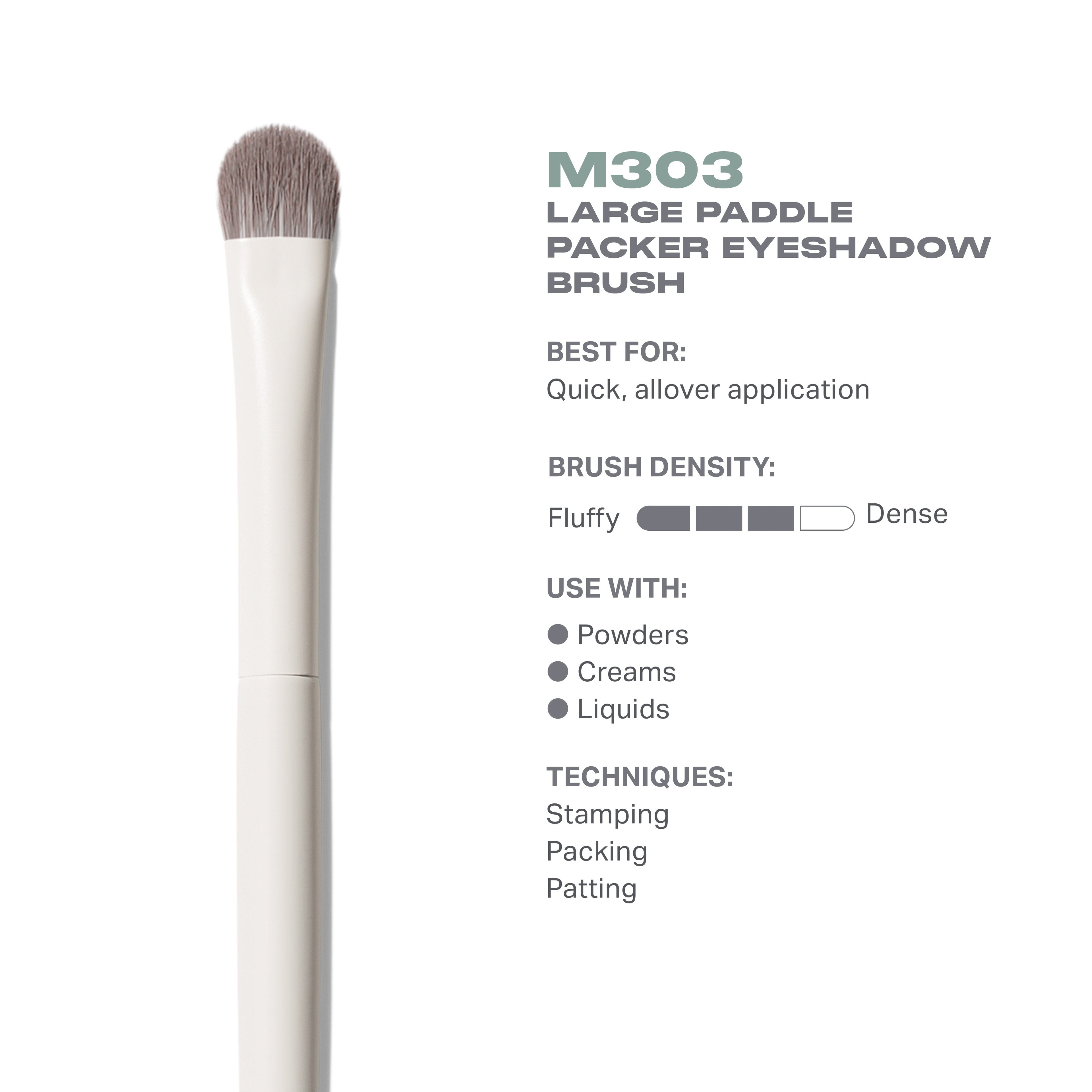 M303 Large Paddle Packer Eyeshadow Brush