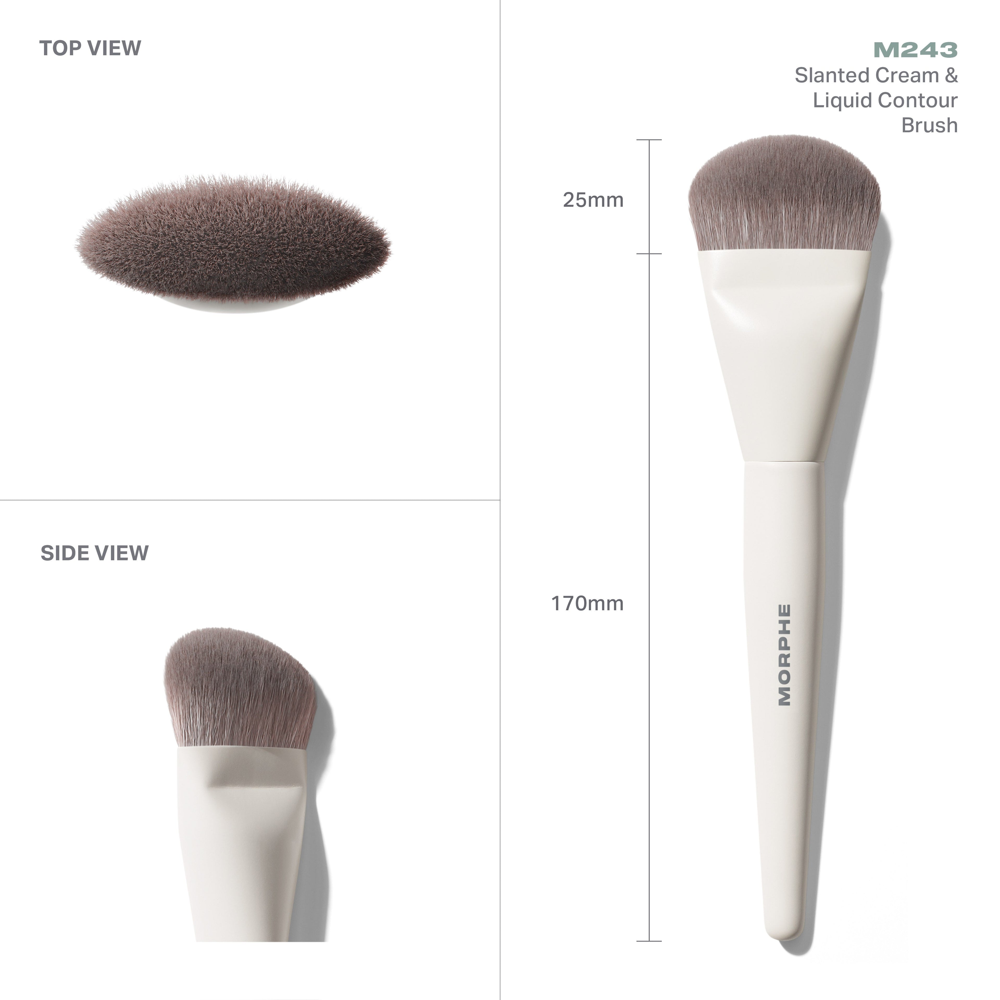 M243 Slanted Cream & Liquid Contour Brush