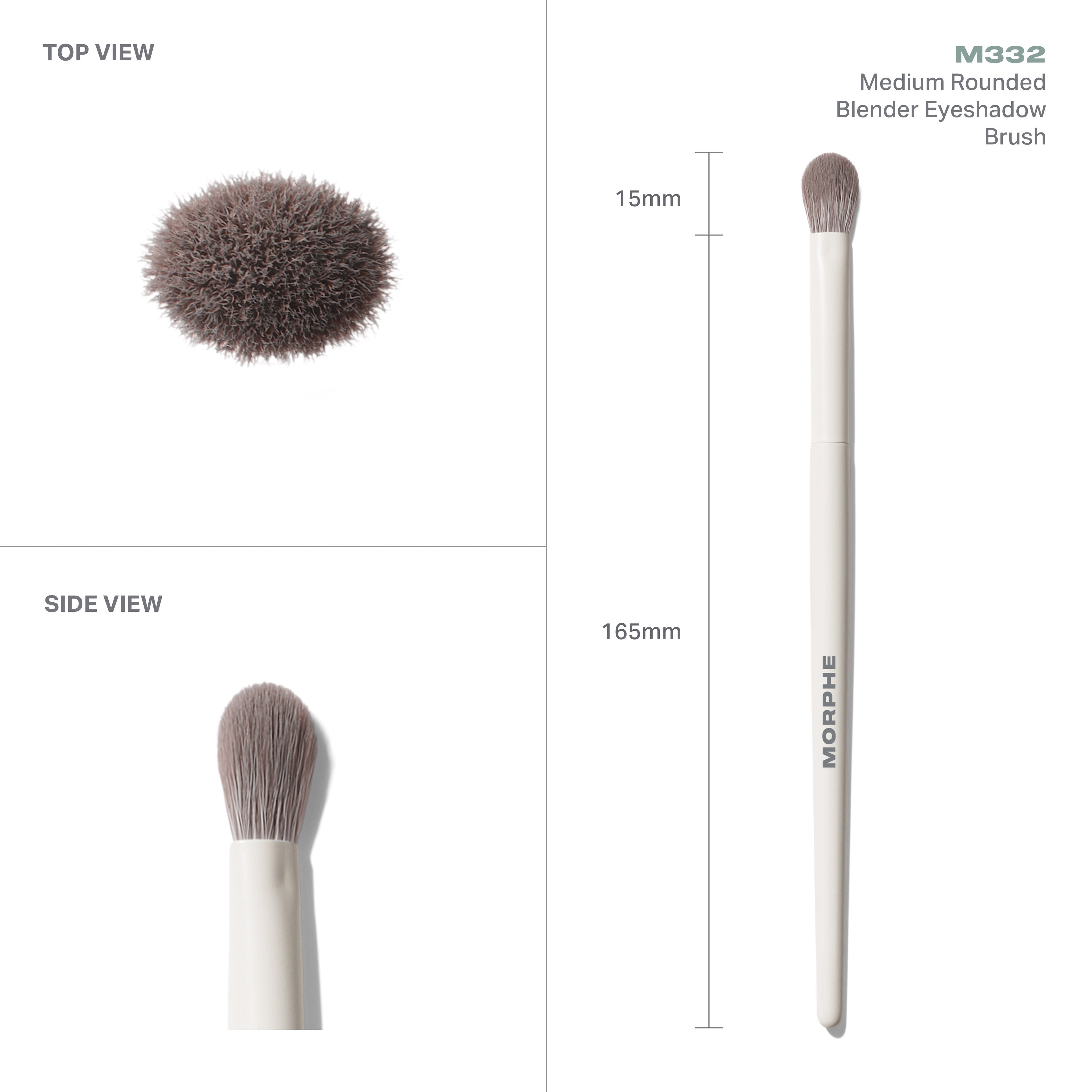 M332 Medium Rounded Blender Eyeshadow Brush