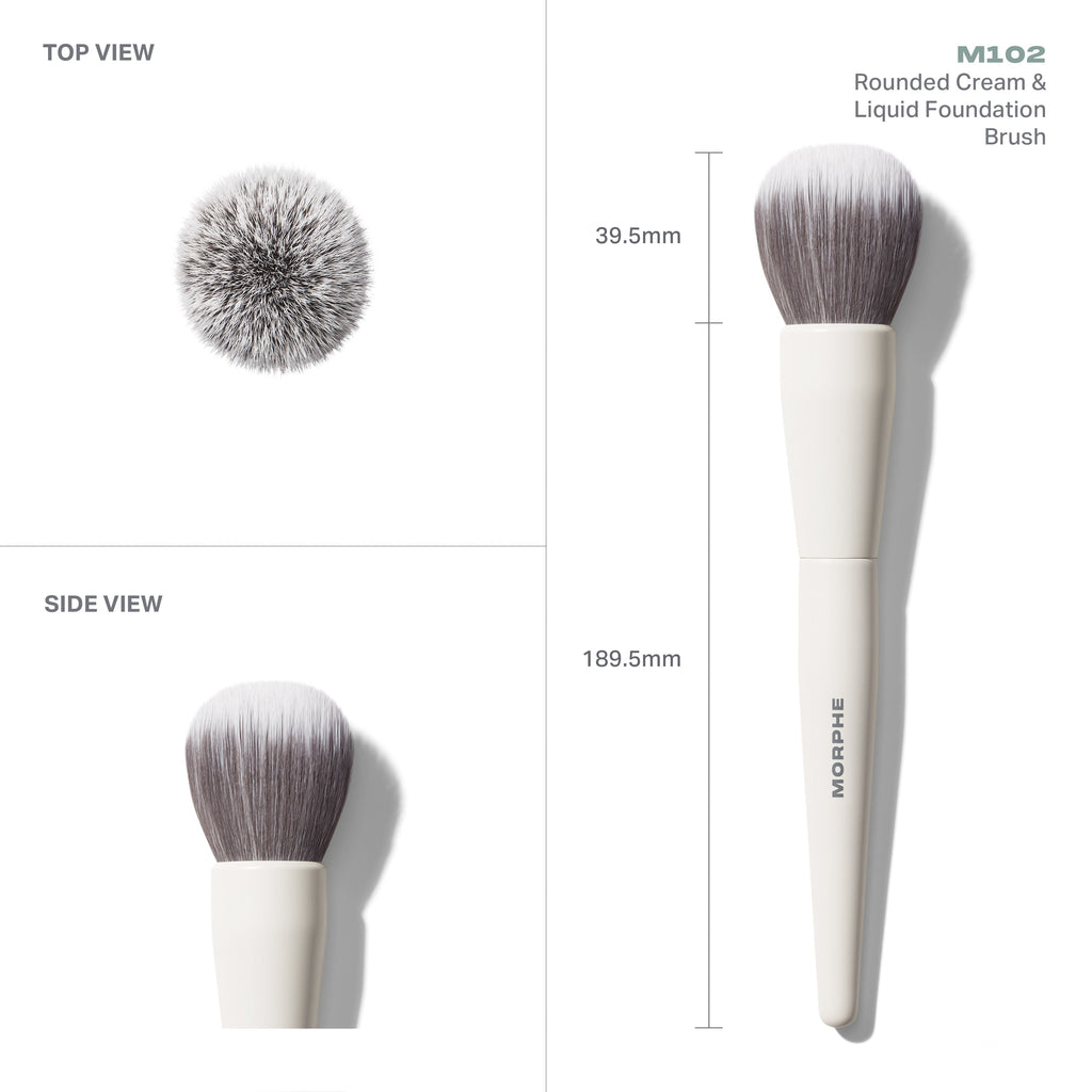 M102 Rounded Cream & Liquid Foundation Brush