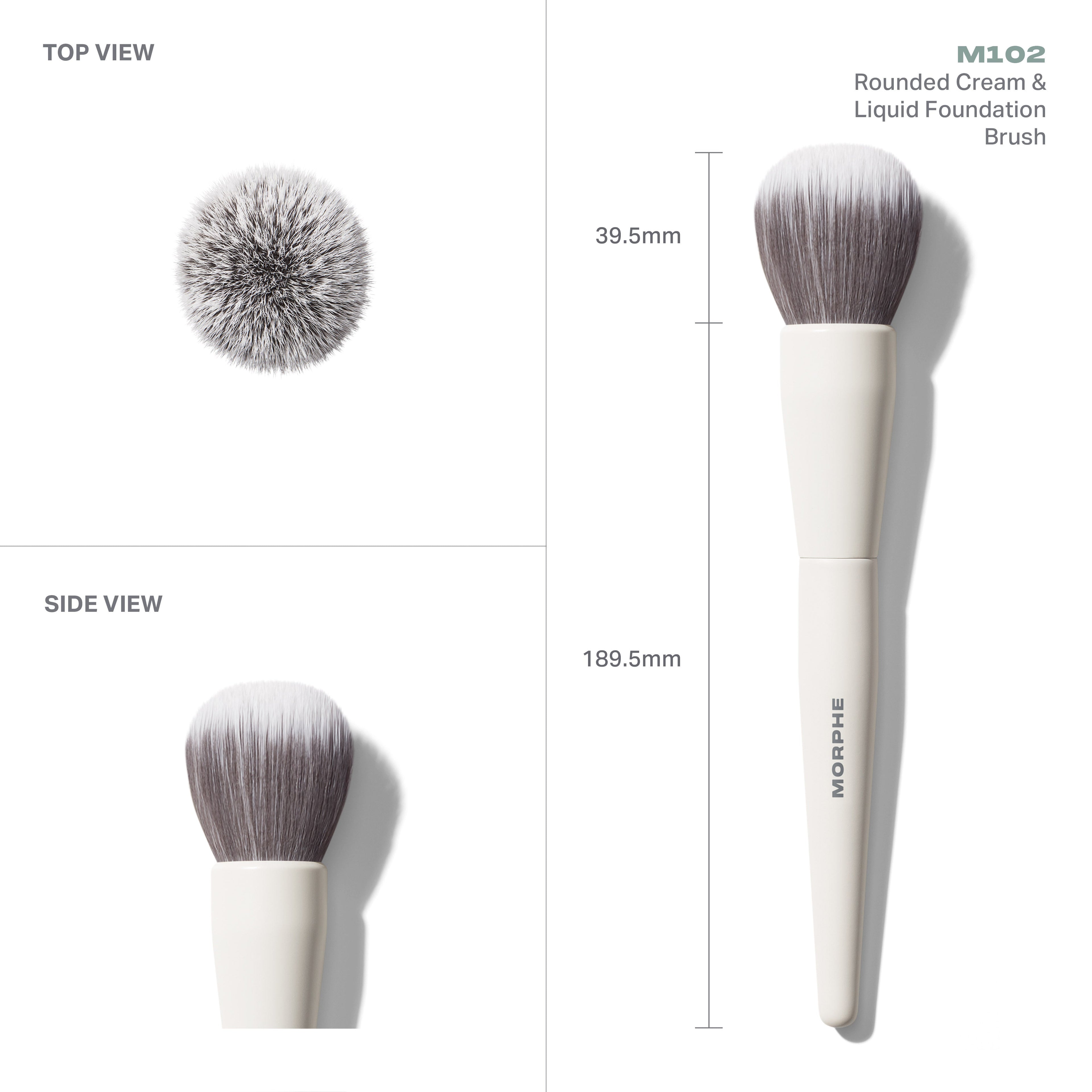 M102 Rounded Cream & Liquid Foundation Brush