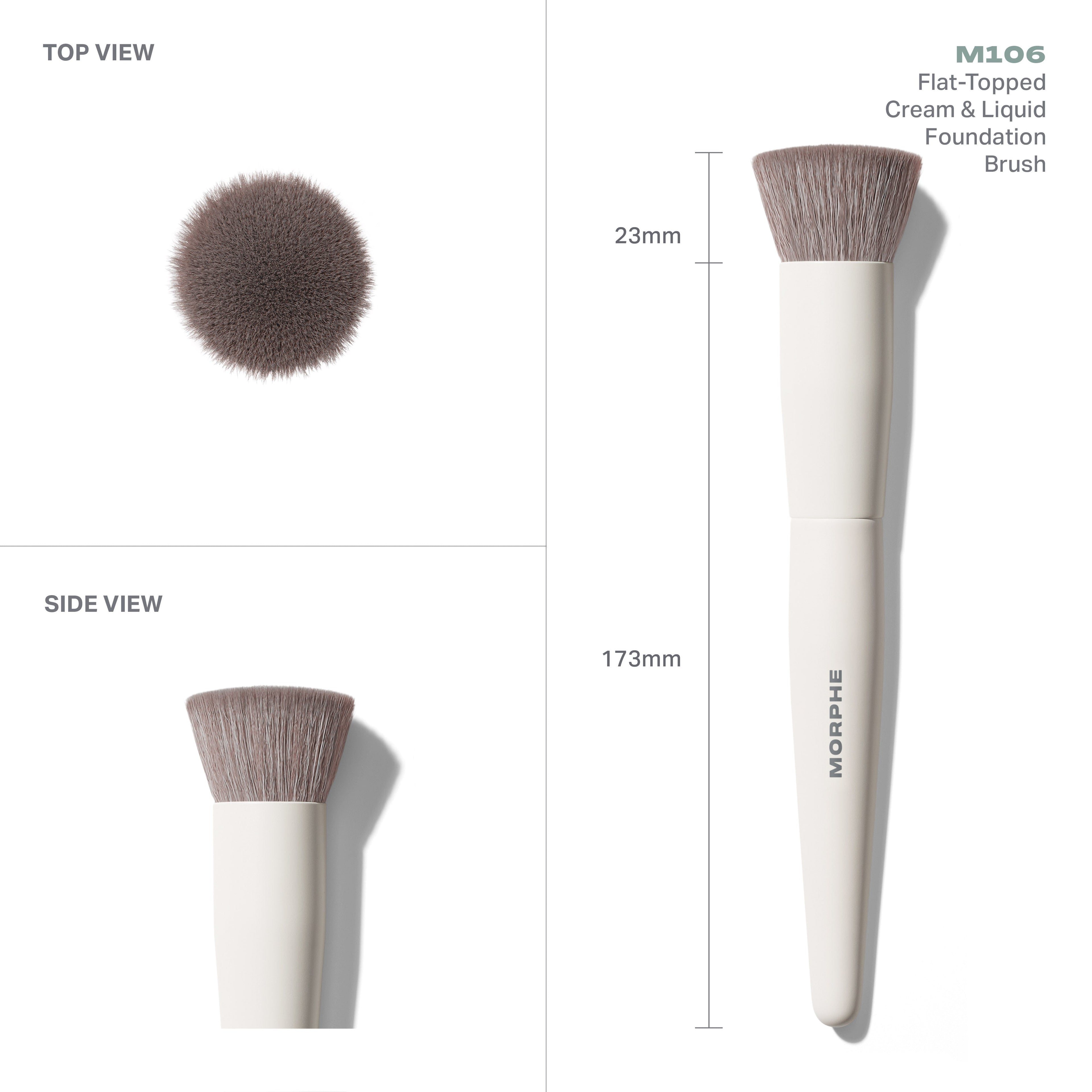 M106 Flat-Topped Foundation Brush