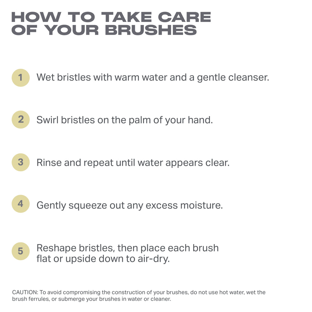 Buttery Blends 6-Piece Travel Brush Set