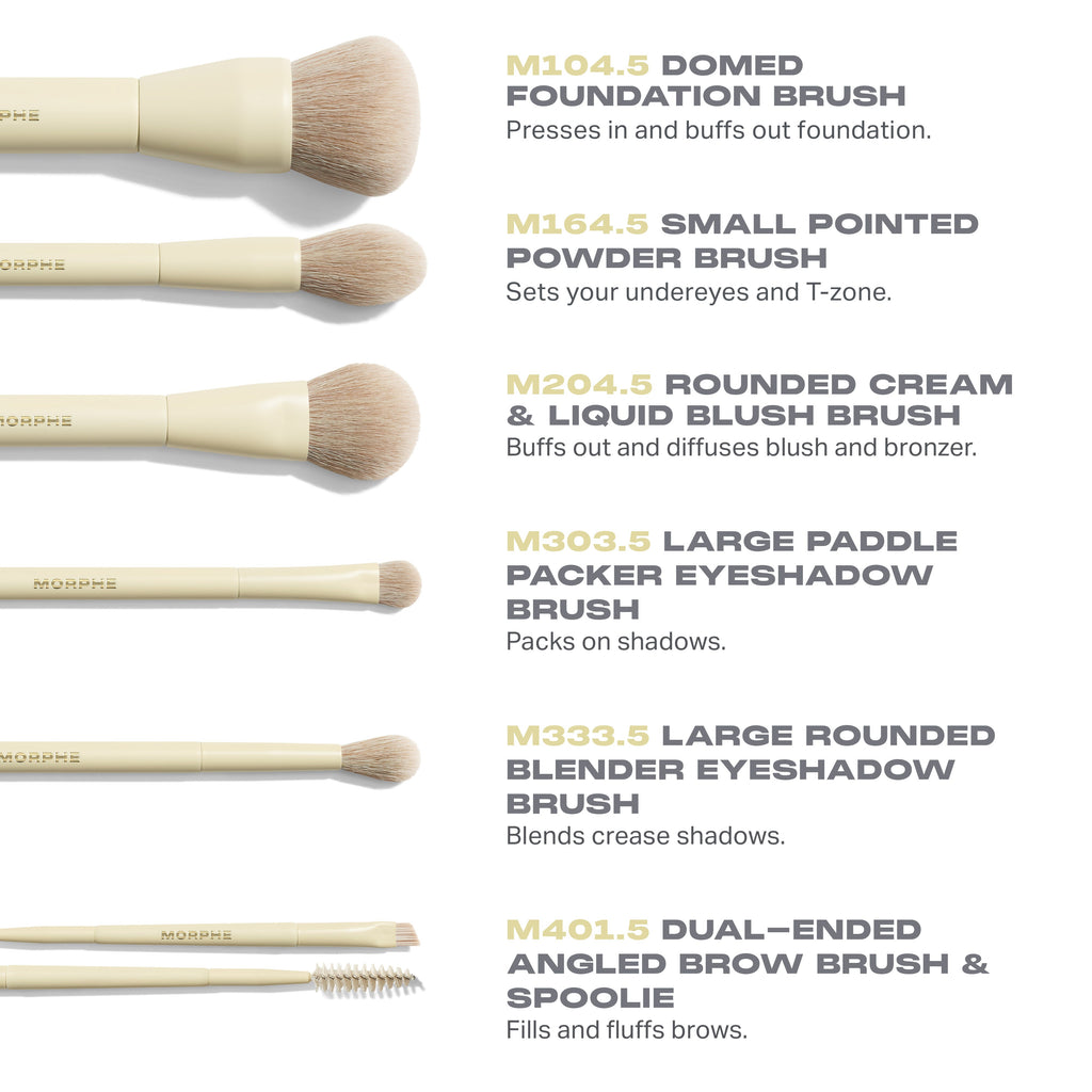 Buttery Blends 6-Piece Travel Brush Set