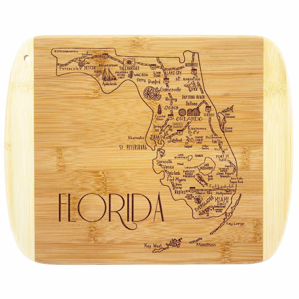 A Slice of Life Florida Cutting Board